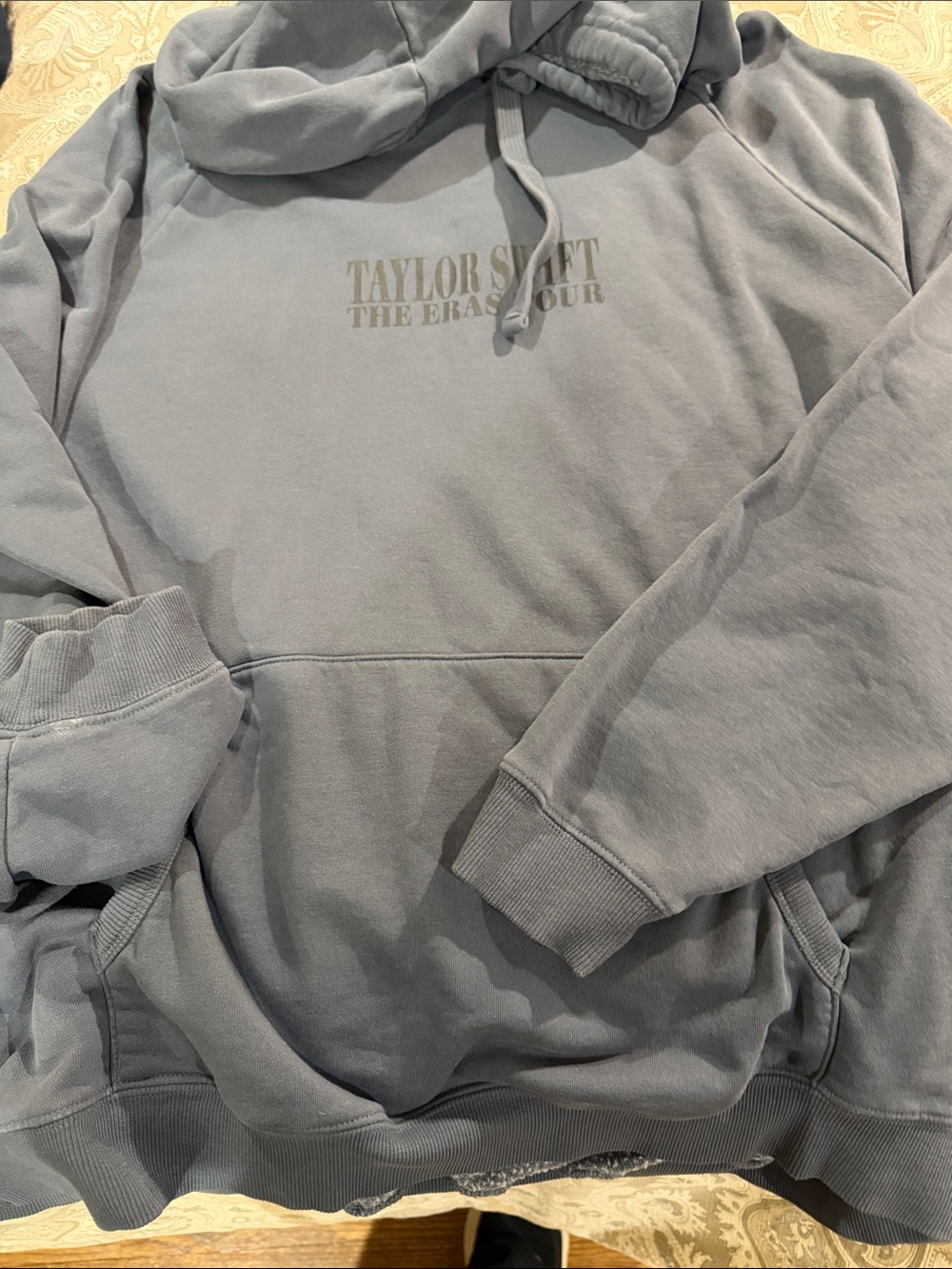 Official Taylor Swift ERA’S TOUR UNISEX Crewneck Hoodie in Charcoal  size XL